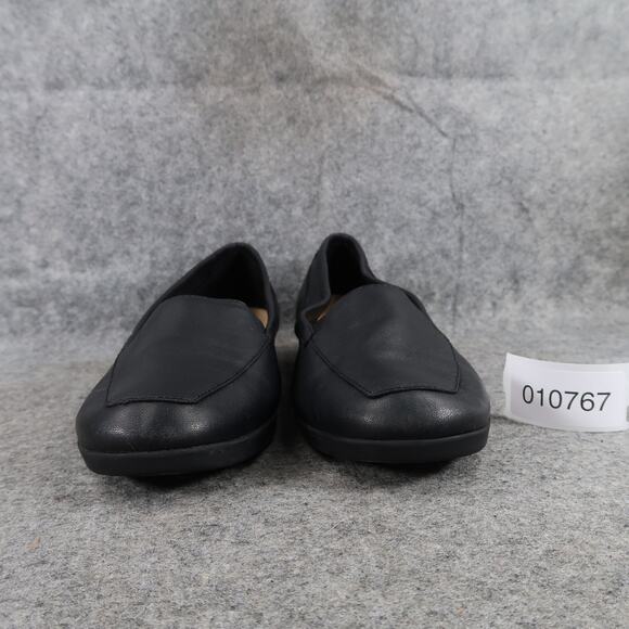 Easy Spirit Shoes Womens 8 Loafers Slip On Leather Black Comfort Walking Classic - Picture 3 of 13